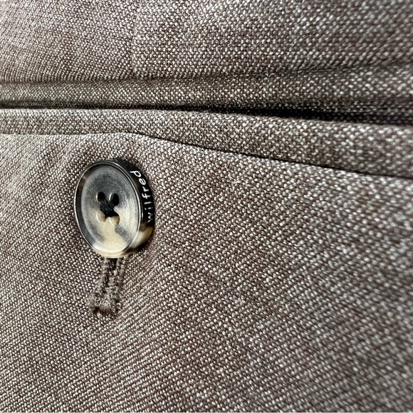 Aritzia Wilfred Effortless Pant brown pleated wide leg old money trousers 2 - Picture 10 of 16